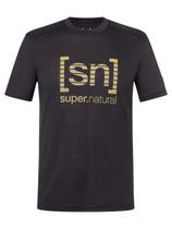 Super.Natural M Grid Logo Tee Herren T-Shirt für sämtliche Outdoor Aktivitäten
