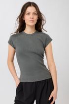 Slim Fit Ribbed Tee
