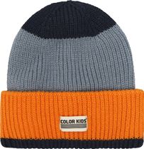 Color Kids Beanie W. Wool & Contrast 742987