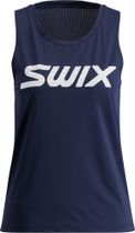 Swix Relay Tanktop W, Bright White, L Unisex Laufshirt