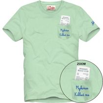 MC2 Saint Barth Austin MAN Cotton T-shirt With Front Pocket AND Print Herren T-Shirt für sämtliche Outdoor Aktivitäten