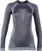 Lady Cashmere Shiny Underwear Shirt Long Sleeve ROUND Neck