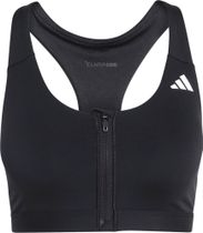adidas Optime Essentials Workout Zip-front Medium Support Bra Women Women's technical base layer