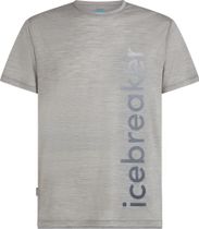 Icebreaker Men Merino Blend 125 Cool-lite Sphere Short Sleeve Tee IB Vertical Men's Running Shirt