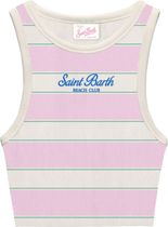 MC2 Saint Barth Blue JR Girl RIB Tank Crop TOP