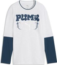 Puma MID90s Relaxed Layered Longsleeve Tee B Jungen Longsleeve für Freizeit und Outdooraktivitäten