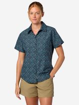 Marmot Wm's Airexchange UPF 40 Novelty Short Sleeve Shirt Damenhemd für Outdoor Aktivitäten