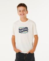 RipCurl Streamline BIG Logo Tee-boy Jungen T-Shirt für sämtliche Outdoor Aktivitäten