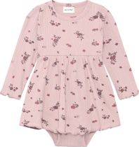 Minymo Body Dress LS AOP Rib
