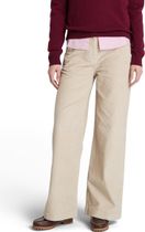 Womens Washed Corduroy Wide-leg Pants