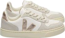 Veja Small V-10 Laces Extra-white Platine Natural