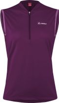 Löffler Women Bike Sleeveless Shirt Half Zip Plain Women's cycling jersey