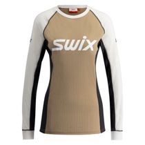 Swix Racex Classic Long Sleeve W, Bright White/ Red, L Unisex Langlaufunterwäsche