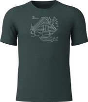 Löffler Men Printshirt Cottage Merino-tencel(tm) Herren T-Shirt für sämtliche Outdoor Aktivitäten