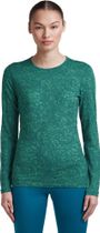 Icebreaker Women M 200 Oasis Long Sleeve Crewe Moss Bloomaop