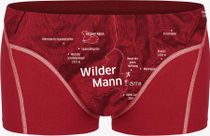 Boxershorts Wilder Mann Karminrot