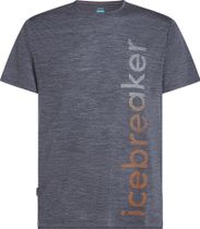 Icebreaker Men Merino Blend 125 Cool-lite Sphere Short Sleeve Tee IB Vertical Herren Laufshirt