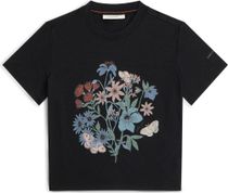 Icebreaker Women Merino 150 Tech Lite Short Sleeve Crop Tee NZ Flora