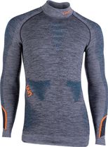 MAN Ambityon Underwear Shirt Long Sleeve Melange Turtleneck