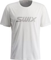 Swix Relay Tee M, Bright White, L Unisex Laufshirt