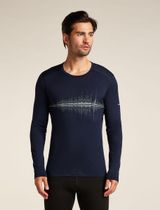 M Mer 200 Oasis Long Sleeve Crewe Snow Wave