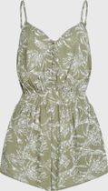 Thin Strap Buttoned Romper