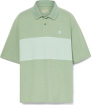 Mens Color Block Rugby Polo