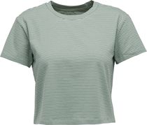 W BD Stripe Crop SS Tee