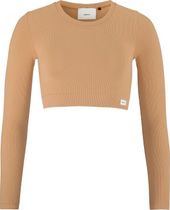 Craft Collective RIB Cropped Long Sleeve TOP Women Women's Longsleeve