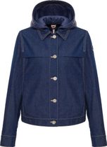 Colmar Originals Jacket With Detachable Hood Made BY Denim-effect Gabardine Damen Doppeljacke