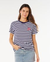 RipCurl Pacific Relaxed Tee Damen T-Shirt für sämtliche Outdoor Aktivitäten