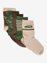 Minymo Sock w. Pattern (5-pack) Kinder Sportsocken