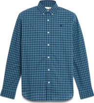 Mens Stretch Poplin Gingham Shirt