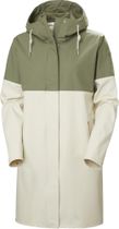 W Moss Block PU Rain Coat