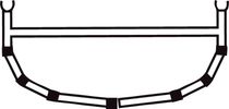 5-Cross Rib W/Top Bar 16'