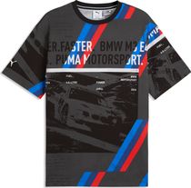 Puma BMW MMS Sportswear Aop Tee Herren T-Shirt für sämtliche Outdoor Aktivitäten