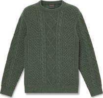 Timberland Mens Cable Cotton Blend Crew Neck Sweater