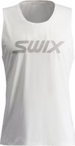 Swix Relay Tanktop M, Bright White, L Unisex Laufshirt