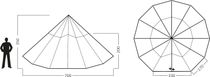 Valhal 35 Technical Cotton Tipi Event Tent