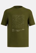 Odlo The Ascent Merino-blend Hyper Mapping T-shirt Men's Running Shirt