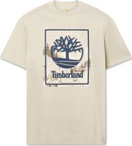 Mens Front Seasonal Stack Logo Graphic Tee