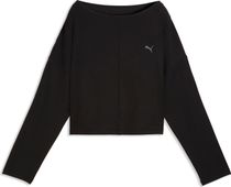 Puma W Cloudspun Rib Slouch LS Tee