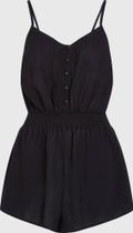 Thin Strap Buttoned Romper