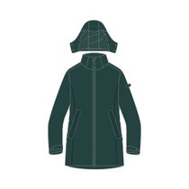 Woman Long Jacket Zip Hood Detachable INN.JACKET