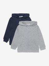 Minymo Sweat Jacket w. Hood (2-pack) Jungen Freizeitjacke
