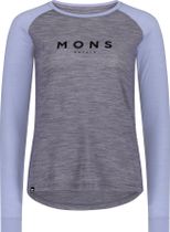 Mons Royale Womens Icon Merino Raglan Long Sleeve Damen Longsleeve für Freizeit und Outdooraktivitäten