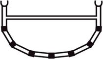 4-Cross Rib W/Top Bar 13.7'