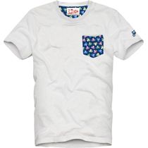 MC2 Saint Barth Blanche Cotton T Shirt With Printed Details Herren T-Shirt für sämtliche Outdoor Aktivitäten