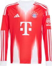 adidas FC Bayern 2025/2026 Home Jersey Kids Longsleeve