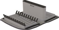 Dunton Foldable Dish Rack W/Sponge Drain